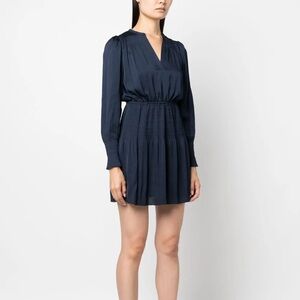 ba&sh Midnight Blue Long Sleeve Dress